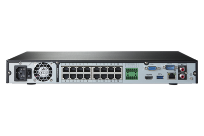 Lorex 4K (32 Camera Capable) Wired NVR System with Nocturnal 3 Smart IP Dome Cameras Featuring Motorized Varifocal Lens and 30FPS Recording