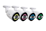 Lorex 4K Smart Security Lighting Deterrence Bullet AI PoE IP Wired Cameras