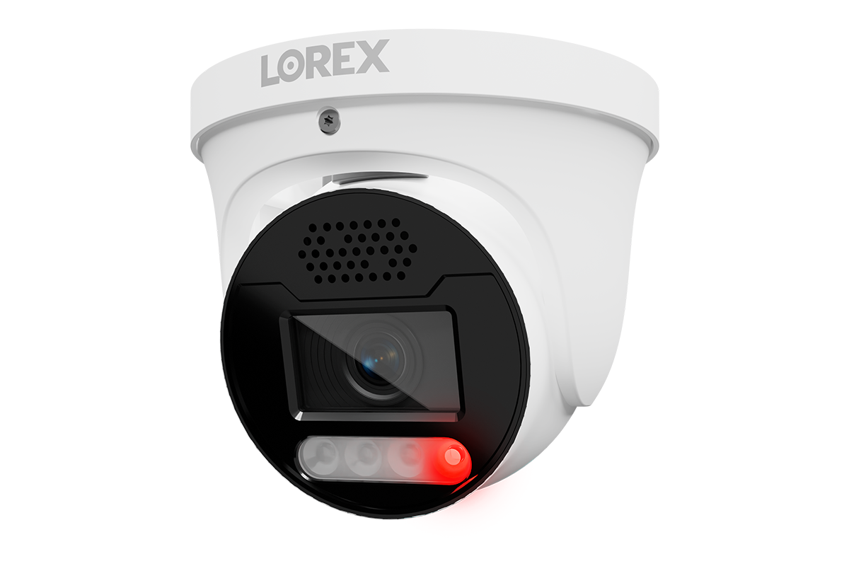 Lorex Connect X5 4K PoE Turret Camera with Color Night IQ+ - White/Black