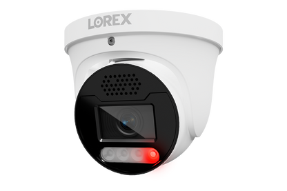 Lorex Connect X5 4K PoE Turret Camera with Color Night IQ+ - White/Black