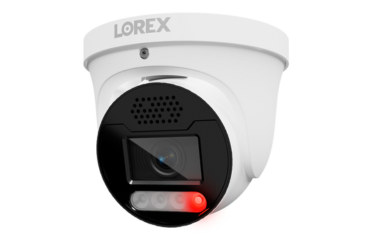 Lorex Connect X5 4K PoE Turret Camera with Color Night IQ+ - White/Black