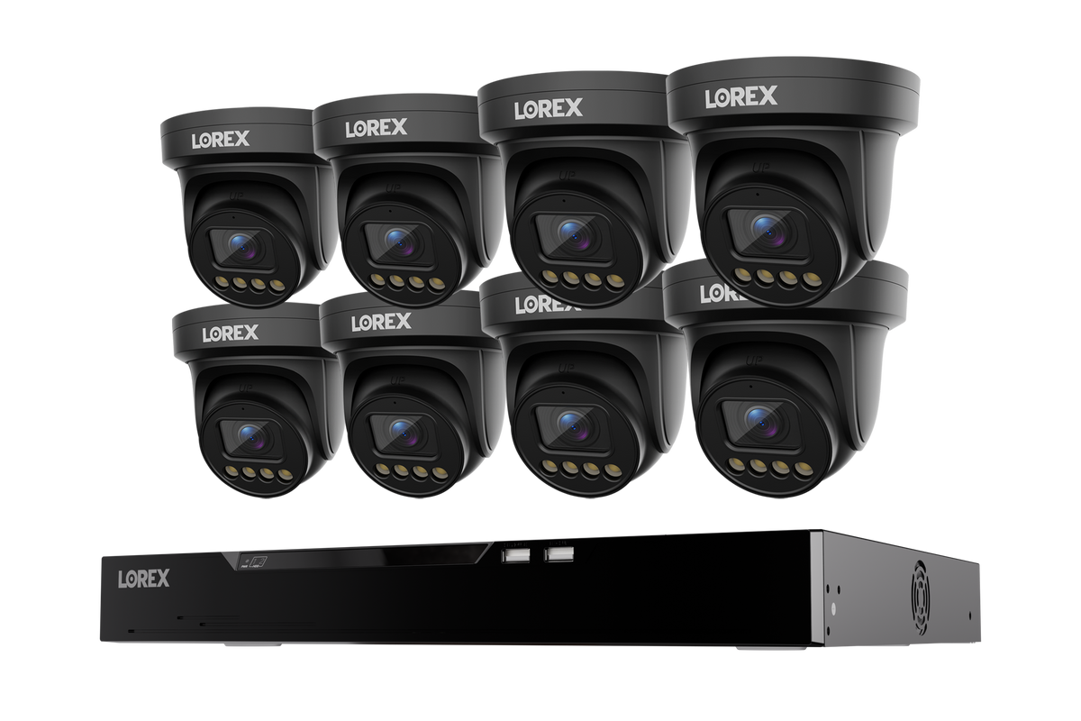 Lorex Connect X Series 4K 16-Channel Wired NVR System with X3 Turret Security Cameras - 4TB