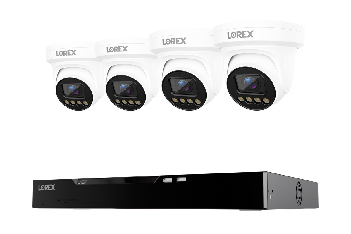 Lorex Connect X Series 4K 16-Channel Wired NVR System with X3 Turret Security Cameras - 4TB