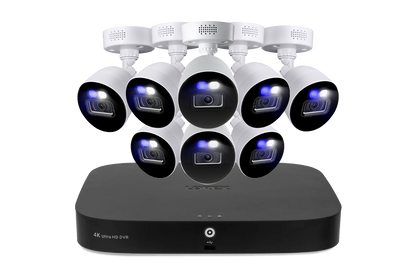Lorex Classic Fusion 4K 20-Channel (16 Wired + 4 Wi-Fi) 1TB Wired DVR System with Active Deterrence Bullet Cameras
