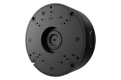 Round Junction Box for Motorized Varifocal and Dual-Lens Turret Cameras (Metal)