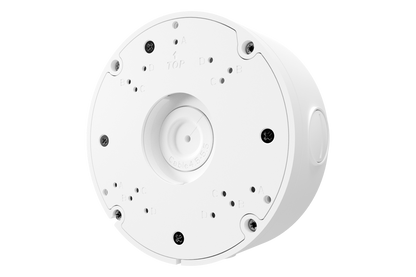 Round Junction Box for Motorized Varifocal and Dual-Lens Turret Cameras (Metal)