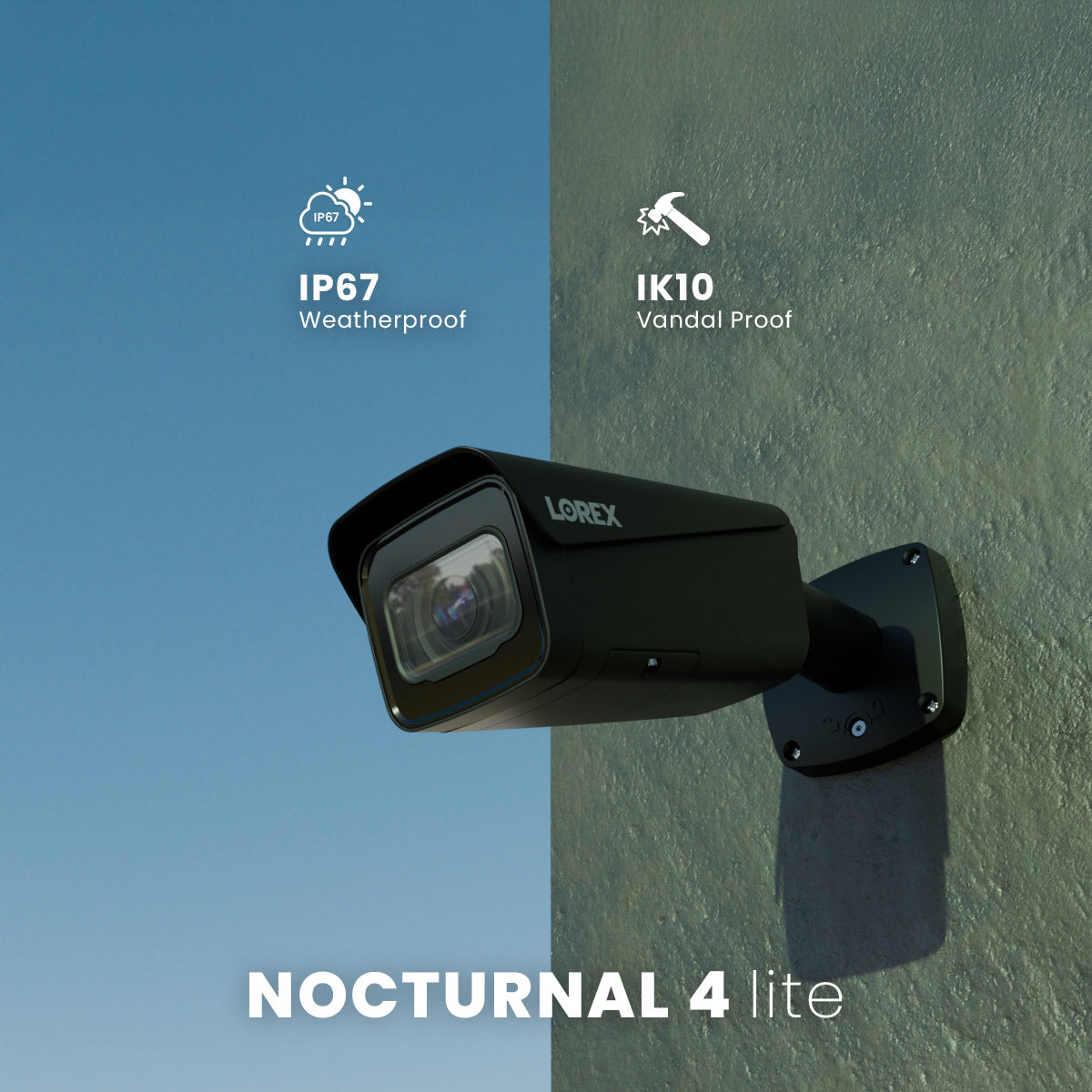 Nocturnal Series N4 Lite 4K IP Wired Bullet Security Camera with Motorized Varifocal Lens, Real-Time 30FPS Recording and IK10 Vandal Proof