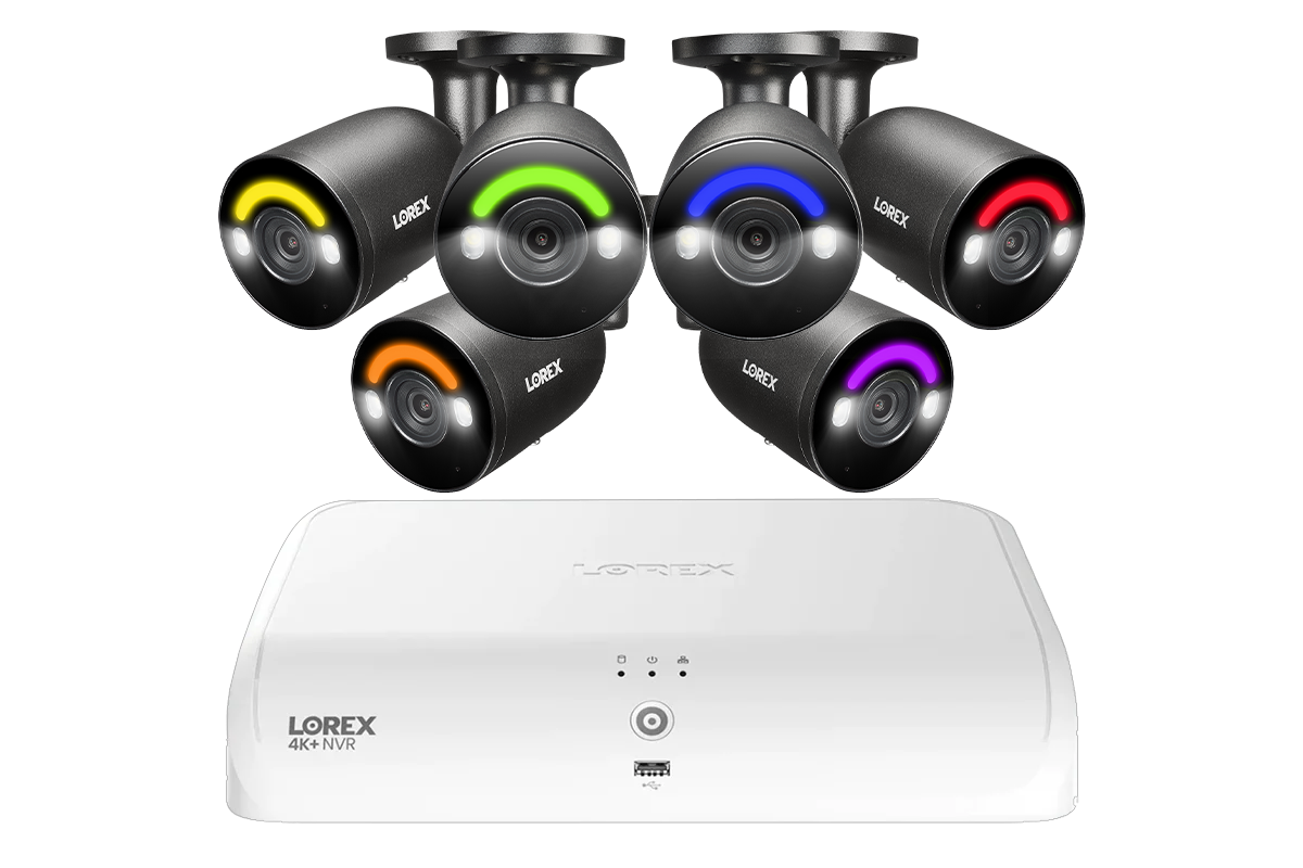 Lorex Fusion Series 4K 16 Channel (8 Wired + 8 Fusion Wi-Fi) 2TB Wired System with H12 Wired 4K IP Bullet Cameras