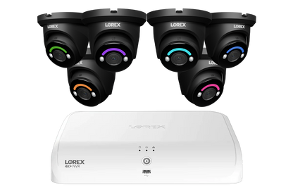 Lorex Fusion Series 4K 16 Channel (8 Wired + 8 Fusion Wi-Fi) 2TB Wired System with H12 Wired 4K IP Turret Cameras