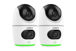 Lorex 2K Dual Lens Indoor Pan-Tilt Wi-Fi Security Camera (2-pack)