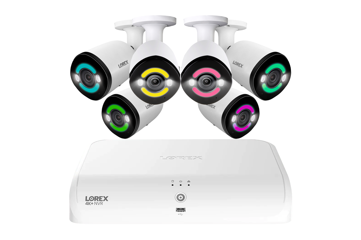 Lorex 4K+ 12MP 16 Camera Capable (8 Wired + 8 Fusion Wi-Fi ) 2TB Wired NVR System with H30 Smart Security Lighting Bullet Cameras - 6