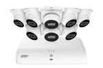 Lorex Fusion Series 4K+ 16 Channel (8 Wired + 8 Fusion Wi-Fi) 2TB Wired System with A4 Wired 2K IP Turret Cameras