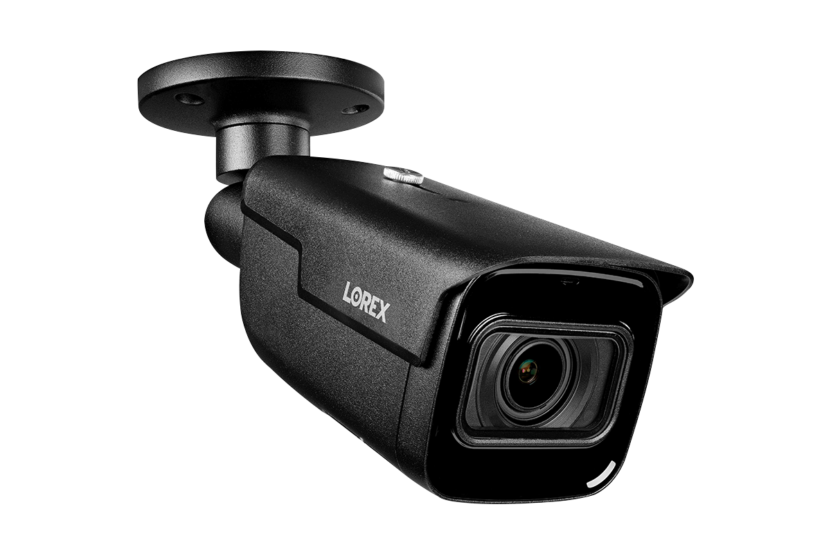 Lorex 4K (32 Camera Capable) Wired NVR System with Nocturnal 3 Smart IP Bullet Cameras Featuring Motorized Varifocal Lens and 30FPS Recording