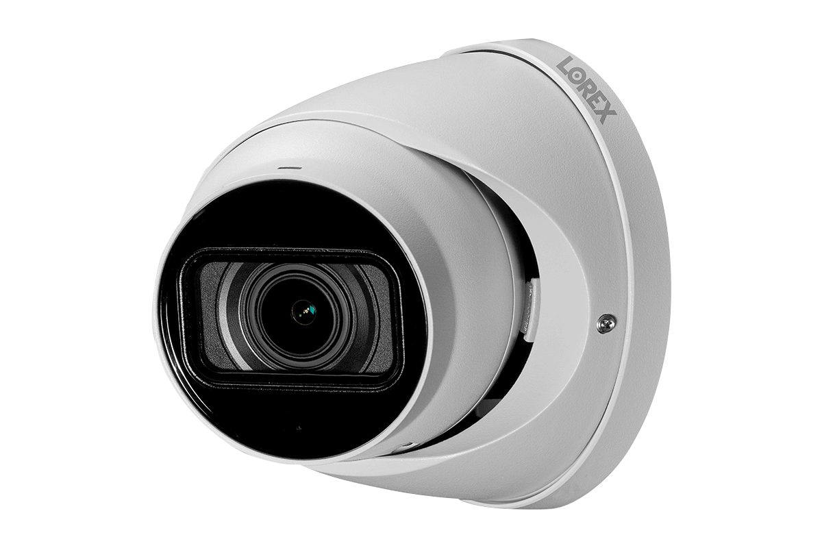 Lorex 4K (16 Camera Capable) 4TB Wired NVR System with Nocturnal 3 Smart IP Dome Cameras with Listen-in Audio and Motorized Varifocal Lenses