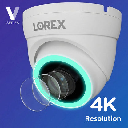 Lorex Connect V Series 4K 16-Channel Wired NVR System with V7 4K PoE Turret Cameras - 2TB