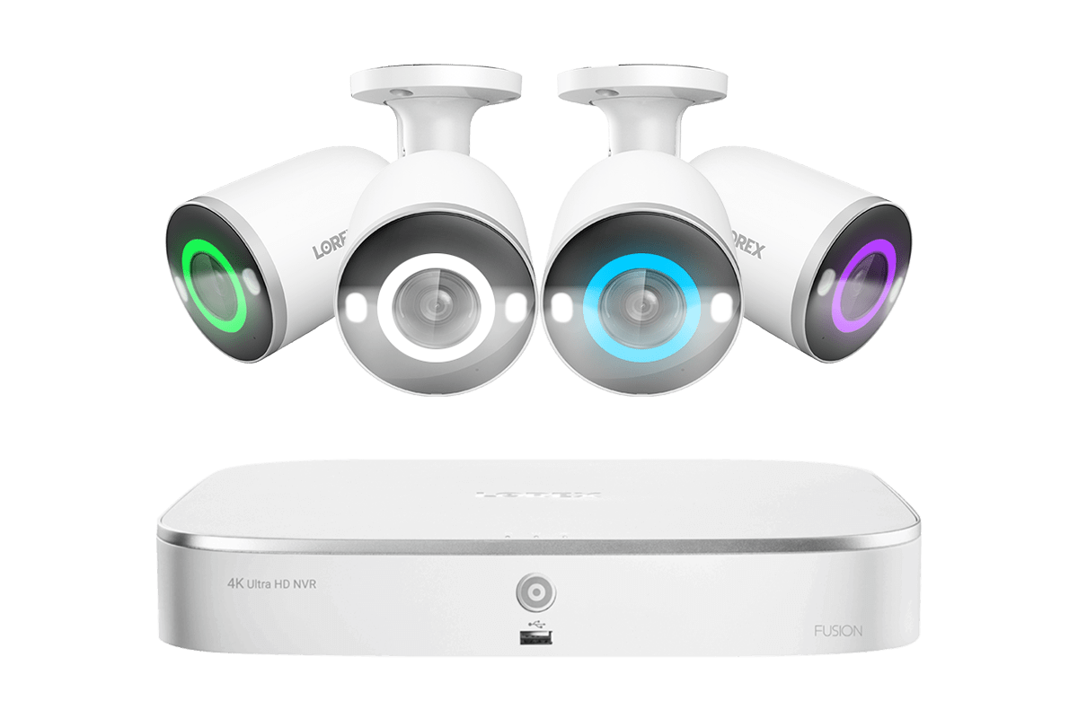 Lorex Fusion 4K 16 Camera Capable (8 Wired and 8 Wi-Fi) 2TB Wired NVR System with Bullet Cameras Featuring Smart Security Lighting - Amazon - Lorex Corporation