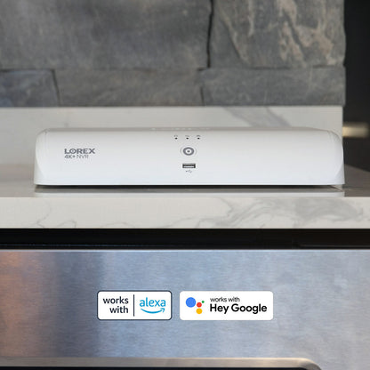 Lorex Classic 4K+ 12MP 16 Channel 2TB Wired NVR System with Smart Security Lighting Bullet IP Cameras