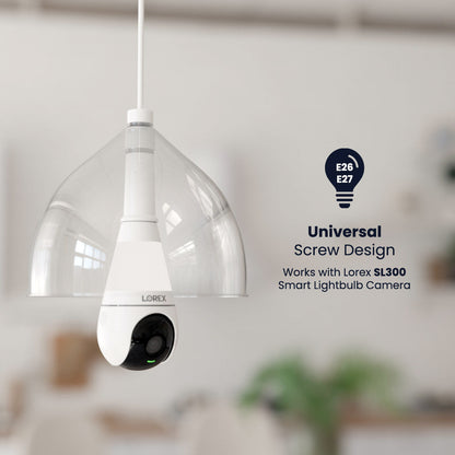 Medium Base Lightbulb Socket Extender (compatible with SL300 Smart Lightbulb Camera)